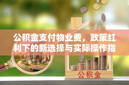 珲春公积金支付物业费，政策红利下的新选择与实际操作指南