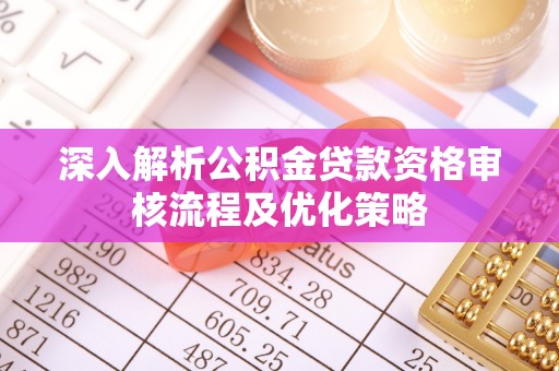 珲春深入解析公积金贷款资格审核流程及优化策略